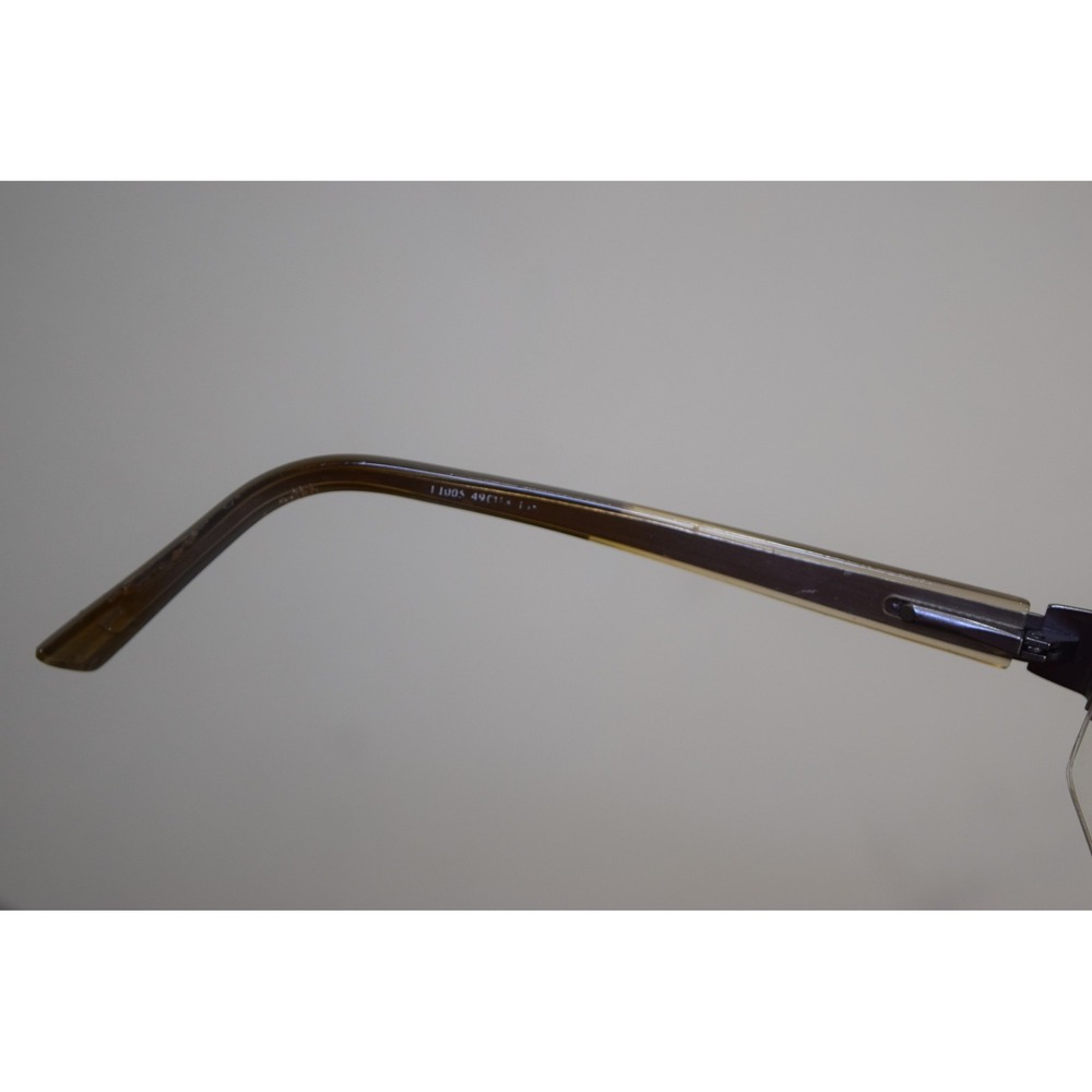 Rare Agame Agape 1001 Brushed Metal Half Rim Eyeglasses Japan Made - Picture 7 of 15